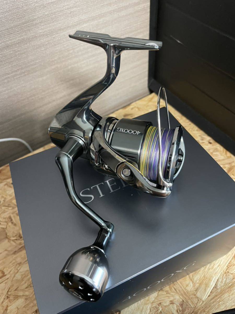 シマノ SHIMANO 22ステラ4000XG 極美品　おまけ　ゴメクサス　カスタムハンドルノブ　STELLA