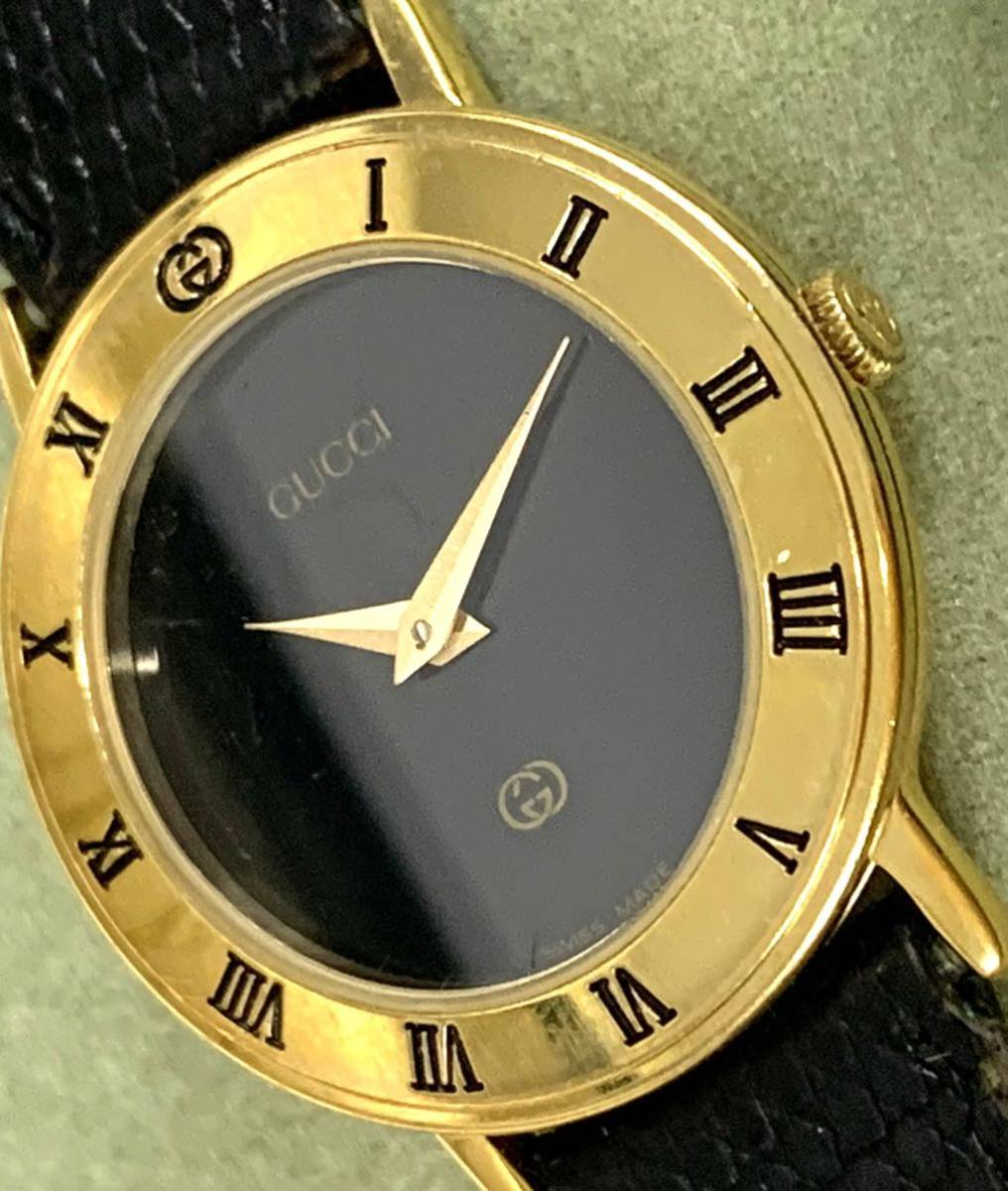 良品 稼働□GUCCI グッチ□バングルウォッチ 腕時計 2047 1L インター