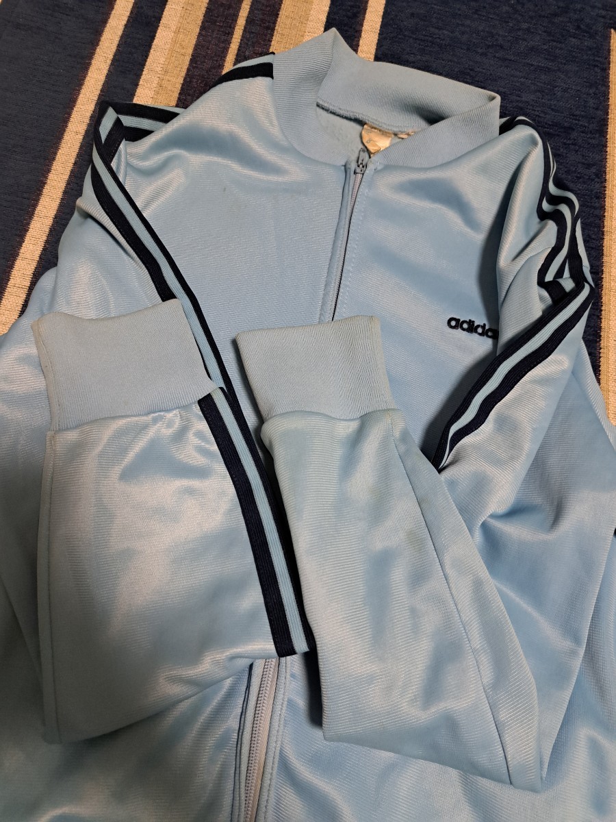 アディダス adidas トラックジャケット 水色×紺 70's～80's ATP
