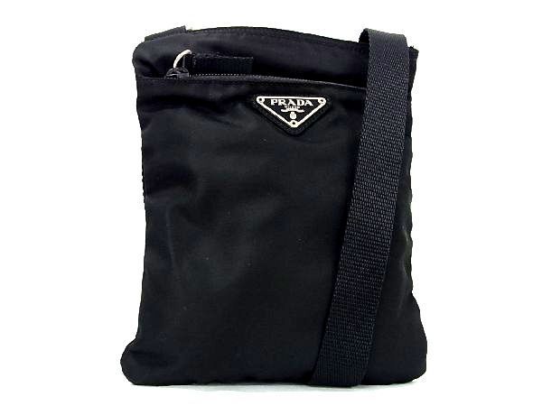1円 □美品□ PRADA プラダ テスートナイロン クロスボディ ショルダー 