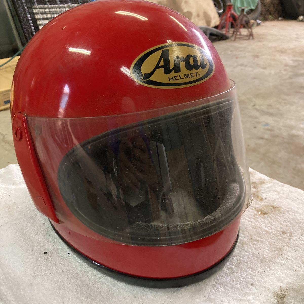 アライ 1980 アライ Arai ヘルメット メルカリ - 1980年代の新井広武