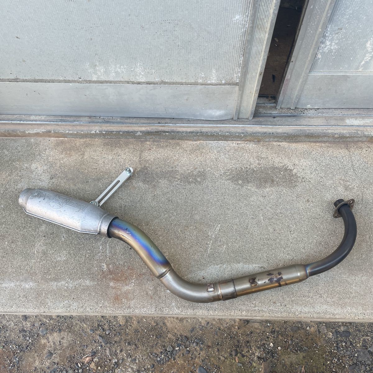 モンキー用モリワキチタンモンスターマフラー　ジャンク品　ゴリラダックスシャリー　旧車