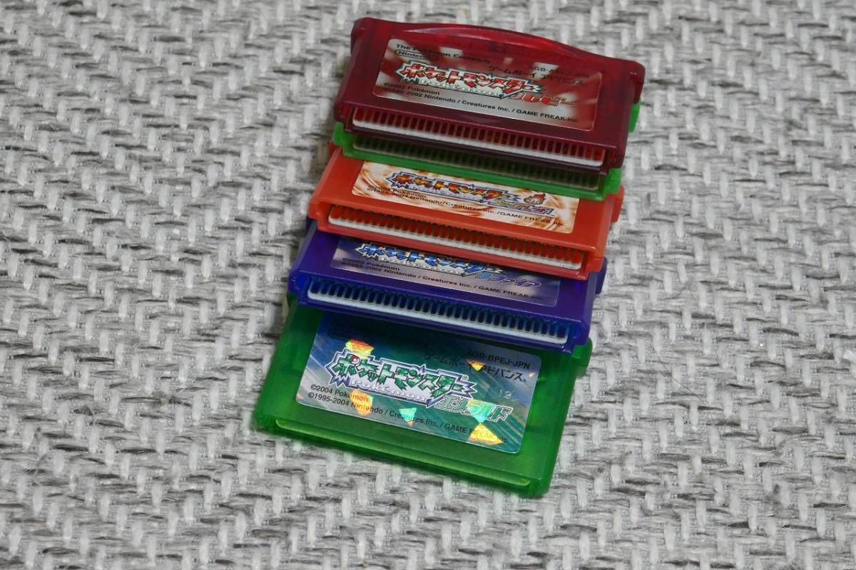GBAソフトのみ◆B ポケットモンスター５本セット/ルビー・サファイア・エメラルド・リーフグリーン・ファイアレッド ポケットモンスター | サファイア