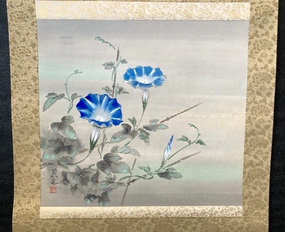 小林柯白 梅花小禽図 絹本肉筆 掛軸 光穂識箱 安田靫彦師事 842 小林柯白 梅花小禽図 絹本肉筆 掛軸 光穂識箱 安田靫彦師事 842 【模写