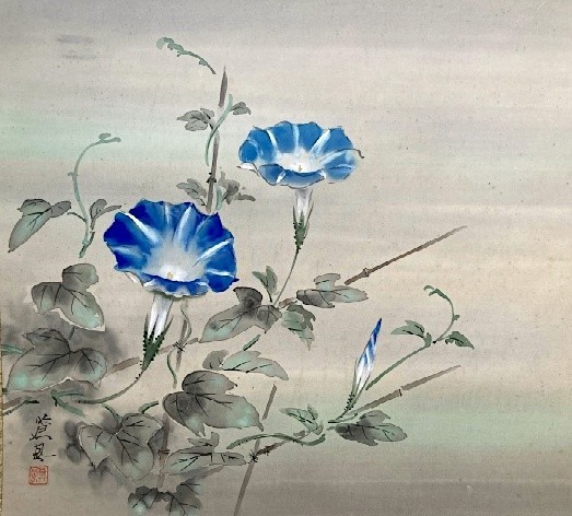 小林柯白 梅花小禽図 絹本肉筆 掛軸 光穂識箱 安田靫彦師事 842 小林柯白 梅花小禽図 絹本肉筆 掛軸 光穂識箱 安田靫彦師事 842 【模写