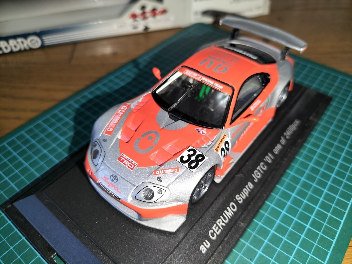 レア 絶版 エブロ1/43 au セルモ スープラ au CERUMO SUPRA No.38 JGTC