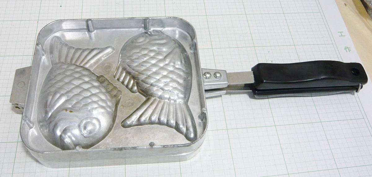 【廃盤　希少　概ね良好】Baw Loo バウルー たい焼き　メーカー　アウトドア キャンプ　アルミ鋳物