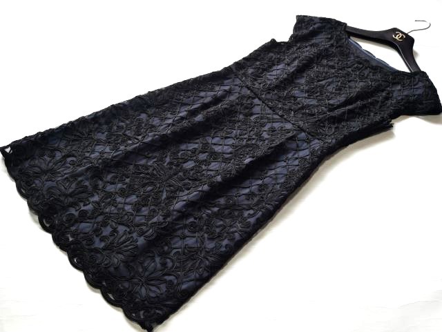 ANAYIアナイ♪ワンピース サイズ38 ネイビー ANAYI（アナイ） ニット