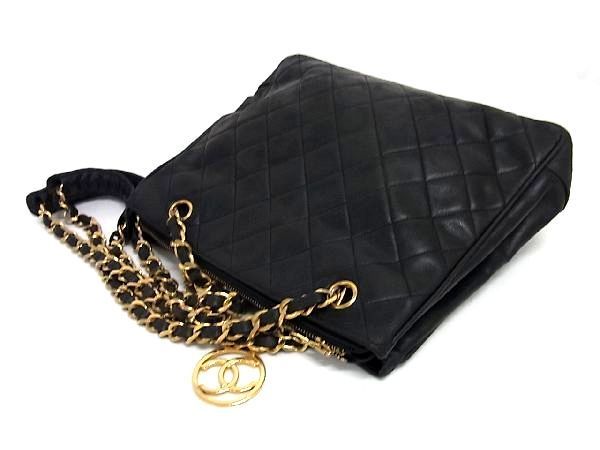 1円 □美品□ CHANEL シャネル ココマーク マトラッセ ラムスキン