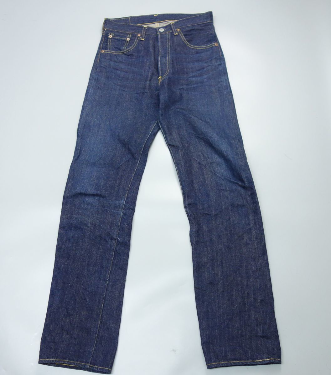 濃紺 LEVI’S リーバイス 66501 501XX 501 ダブルネーム 日本製 ヴィンテージ復刻セルビッチデニムパンツ 30 メンズ
