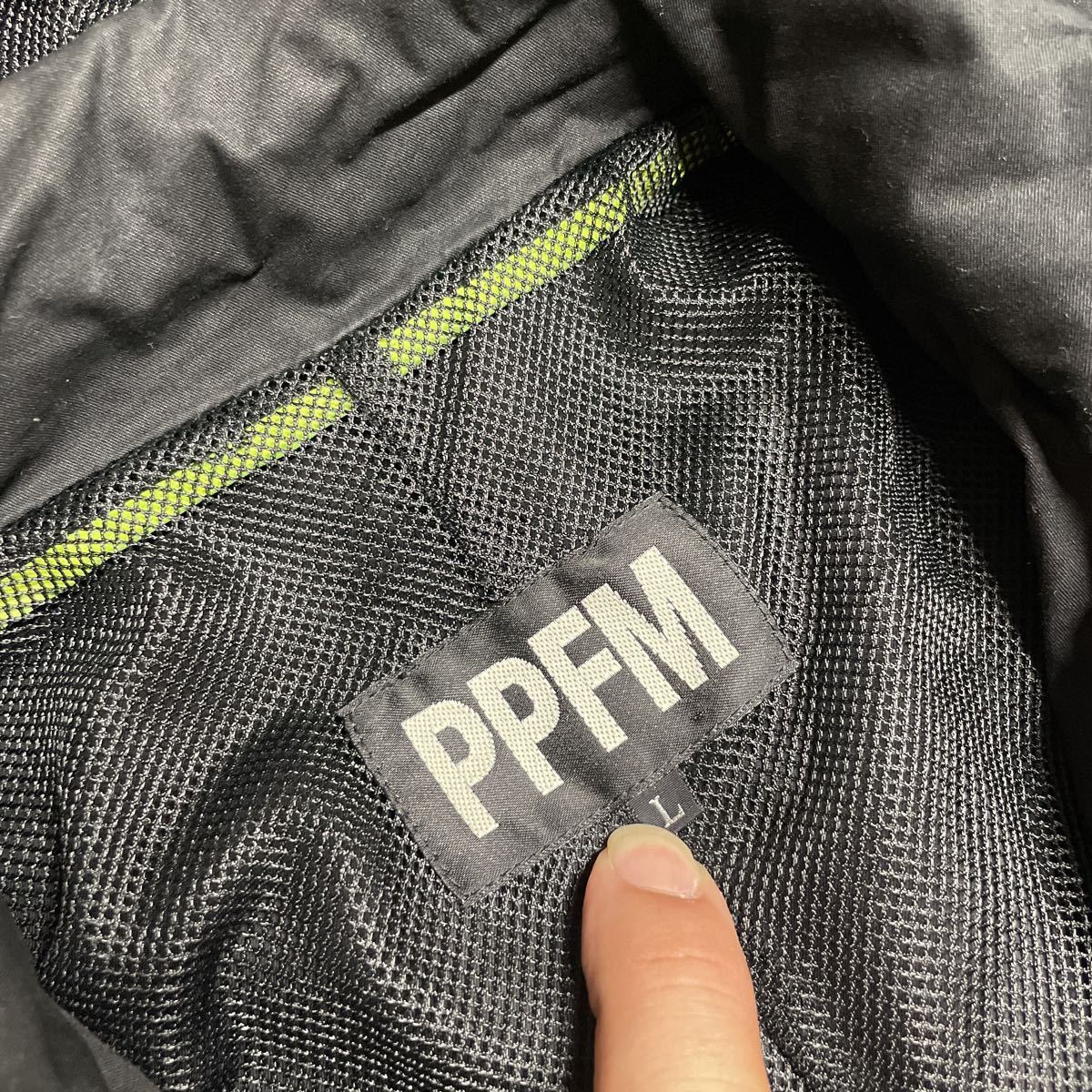 PPFM ミリタリー風 マウンテンパーカー 黒 ブラッLサイズ ペイトン 