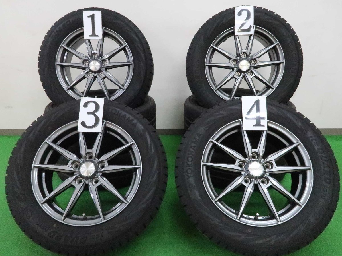 4本 社外 16インチ 6.5J +53 スタッドレス ヨコハマ アイスガード