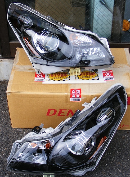 極上品　 V36前期　スカイライン　 HID ヘッドライト（インナーブラック加工）バラスト全付き左右セット　（ KOITO 100-63864）（管A30） 