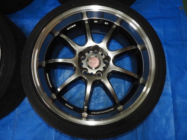5 CZ4A エボ 10 X ワーク エモーション D9R 19インチ 8.5J +30 5H 114.3 WORK ホイール DZ102 245/35R19 ASSY ランサー ランエボ CY4A RAYS WORK ワーク ホイール with 19x10.5 8.5J(EVO10