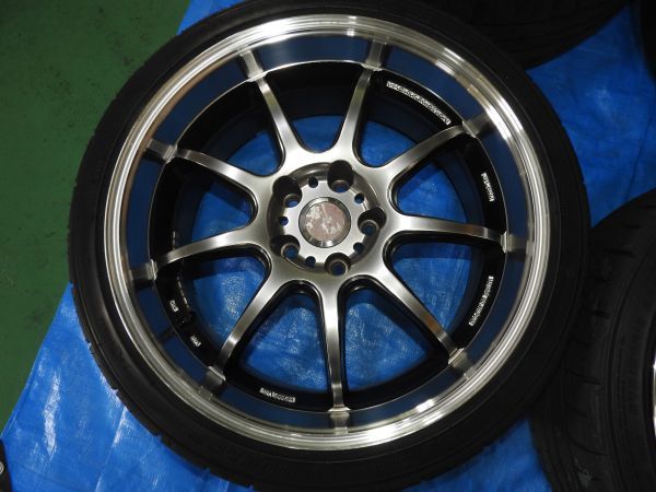 5 CZ4A エボ 10 X ワーク エモーション D9R 19インチ 8.5J +30 5H 114.3 WORK ホイール DZ102 245/35R19 ASSY ランサー ランエボ CY4A RAYS WORK ワーク ホイール with 19x10.5 8.5J(EVO10