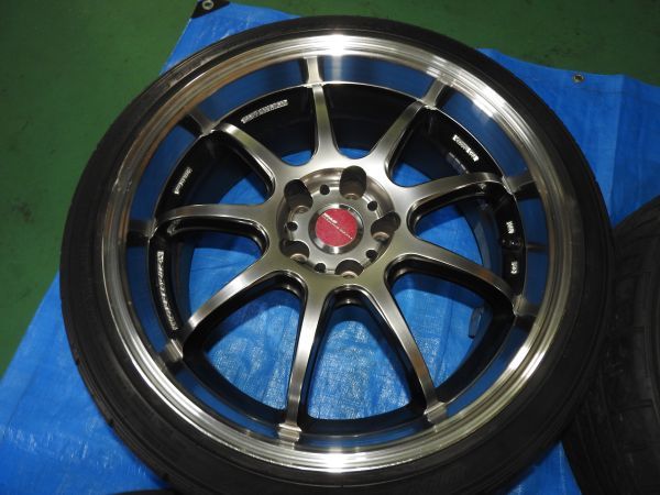 5 CZ4A エボ 10 X ワーク エモーション D9R 19インチ 8.5J +30 5H 114.3 WORK ホイール DZ102 245/35R19 ASSY ランサー ランエボ CY4A RAYS WORK ワーク ホイール with 19x10.5 8.5J(EVO10