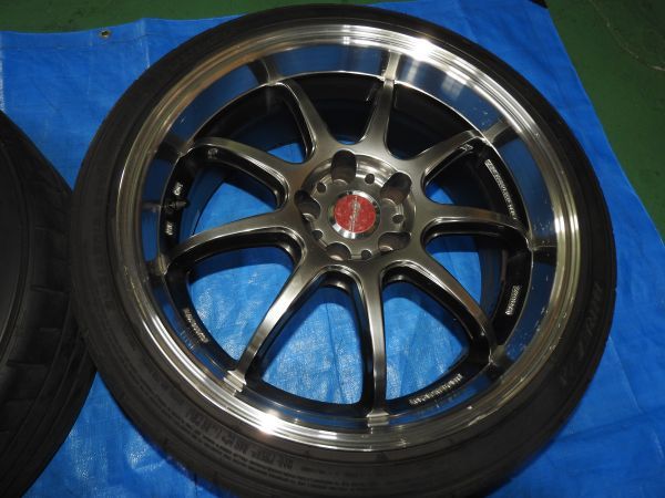 5 CZ4A エボ 10 X ワーク エモーション D9R 19インチ 8.5J +30 5H 114.3 WORK ホイール DZ102 245/35R19 ASSY ランサー ランエボ CY4A RAYS WORK ワーク ホイール with 19x10.5 8.5J(EVO10