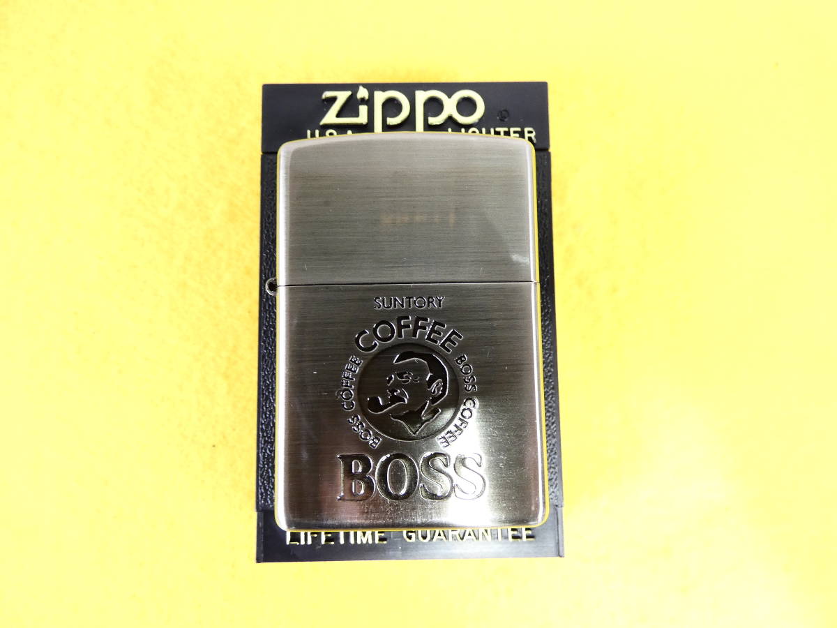 ○USED!ZIPPO オイルライター Suntory Boss☆ジッポー/喫煙具/着火 