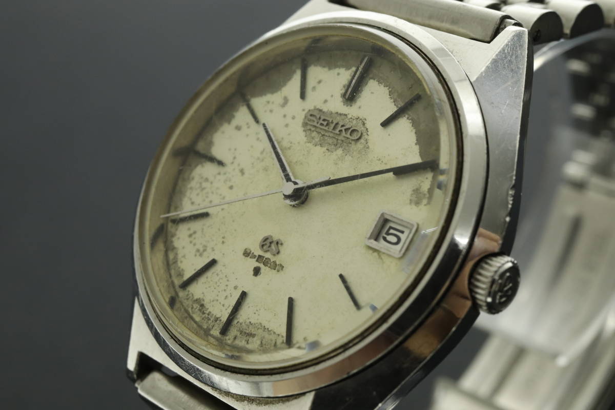 LVSP5-9-30 7T093-3 グランドセイコー GS 腕時計 5645-7010 ハイビート メダリオン デイト 自動巻き 約80g メンズ シルバー ジャンク