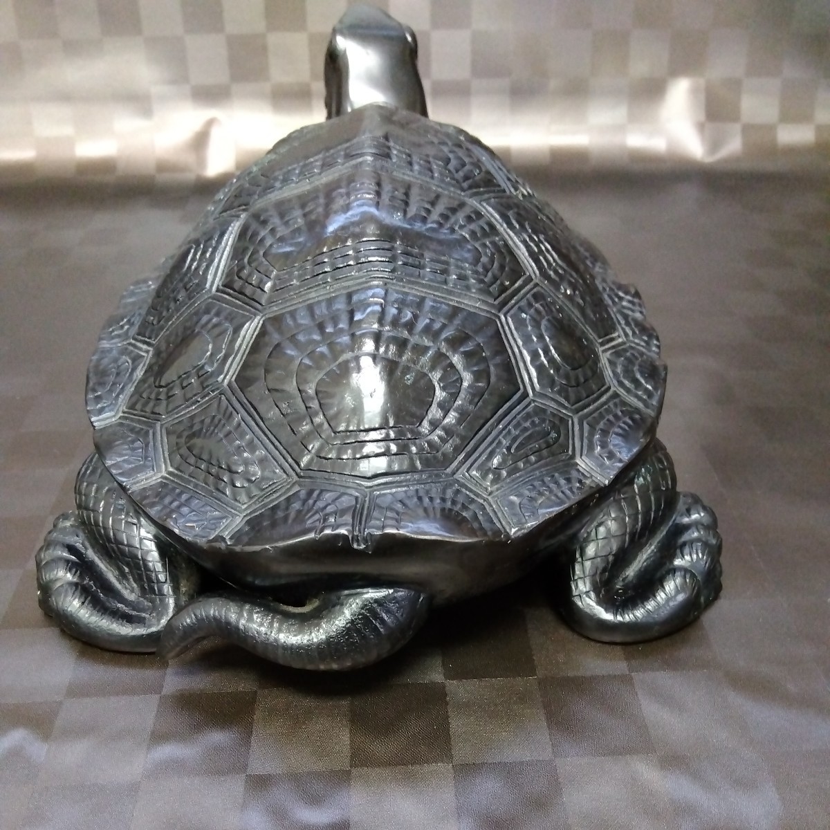 亀の置物 金属製 インテリア 亀 置物 入物 骨董品 金属工芸 Yahoo!オークション 【公式通販】