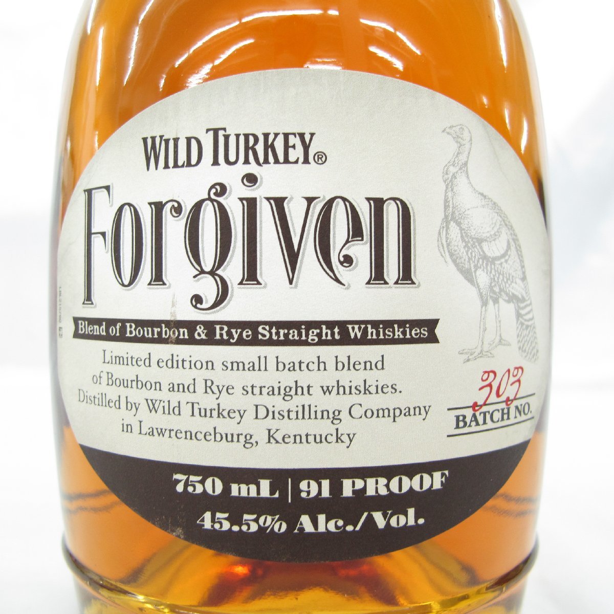 未開栓】WILD TURKEY ワイルドターキー フォーギブン バッチNo.303