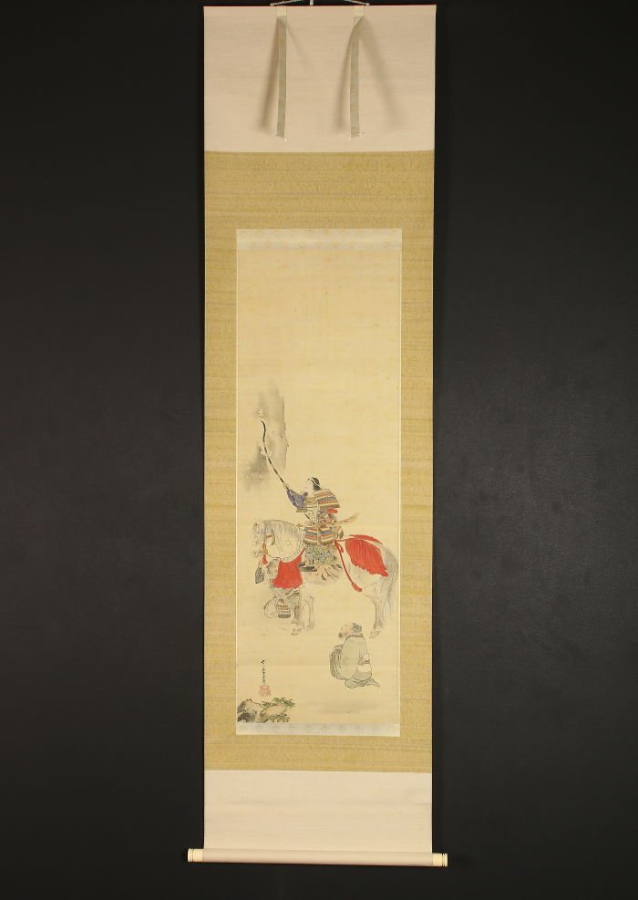 【模写】【一灯】vg2196〈狩野洞春〉神功皇后 駿河台狩野 狩野洞雲の養子 江戸時代前中期 新羅遠征