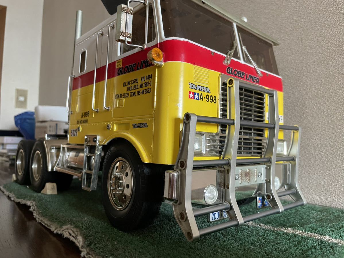 タミヤ1⁄14グローブライナー LESU 1⁄14 トラック・トレーラー フロント