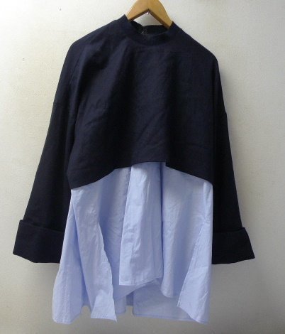 ◇ エンフォルド ENFOLD LAYERED PULLOVER 300FA230-1960 レイヤード