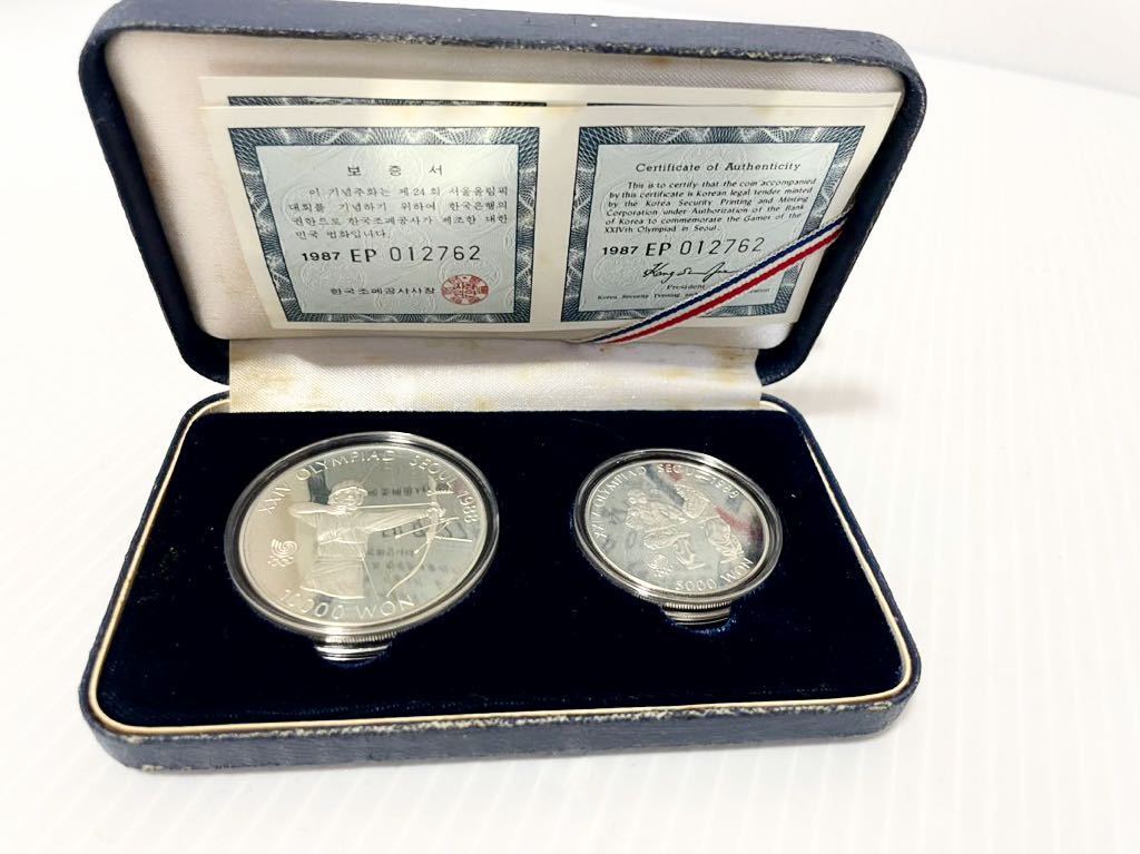 1988 ソウル五輪 記念銀貨 SV925 4枚セット 1988 ソウル五輪 記念銀貨