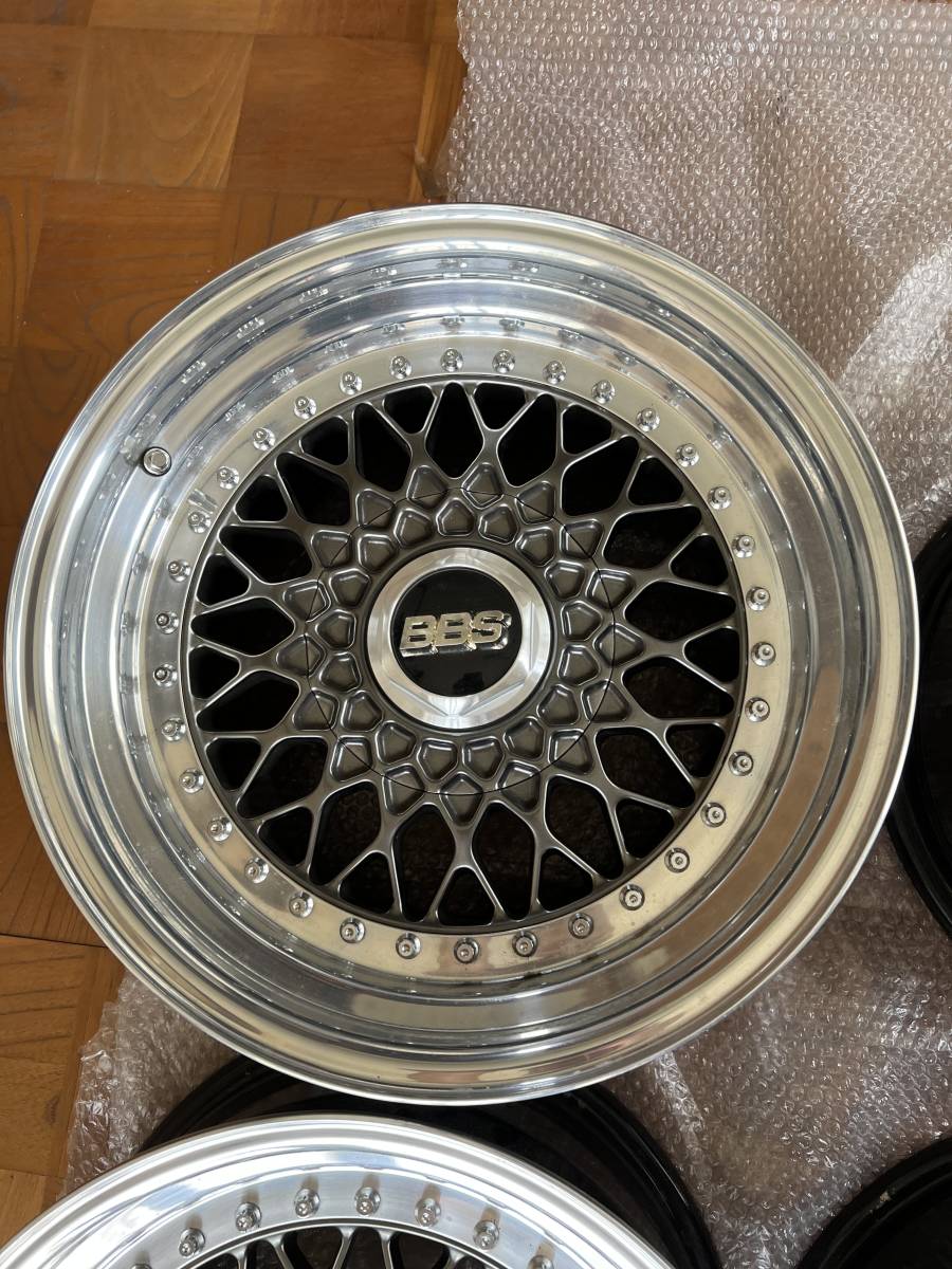 リバレル BBS－RS 8.5J2本9J2本 デスク色 ガンメタリック