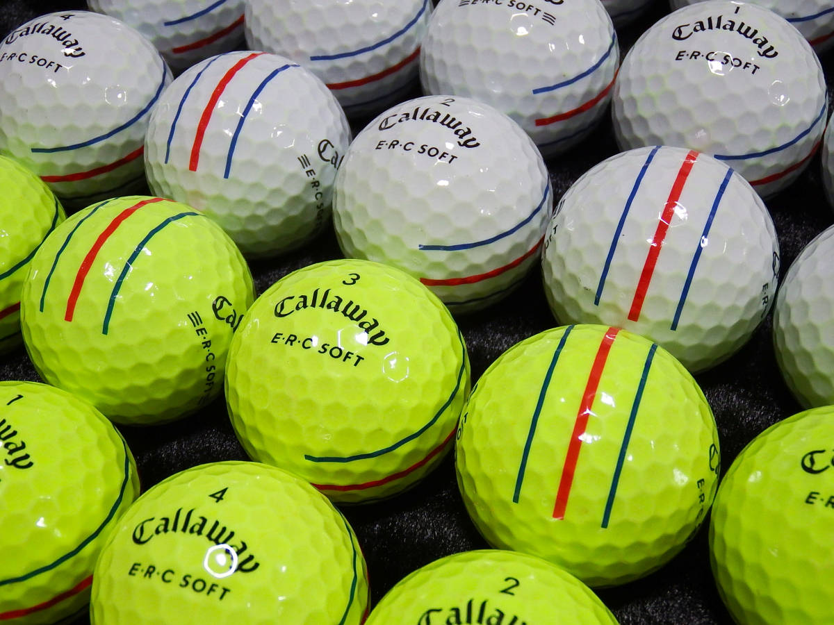 ☆極美品☆　Callaway　E.R.C SOFT　30球セット　☆　ロストボール　トリプルトラック　ERCソフト　キャロウェイ　イーアールシーソフト