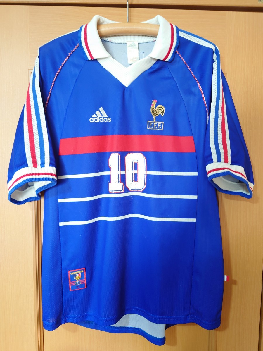 1998 正規品 フランス代表 1998 ワールドカップ ユニフォーム #10