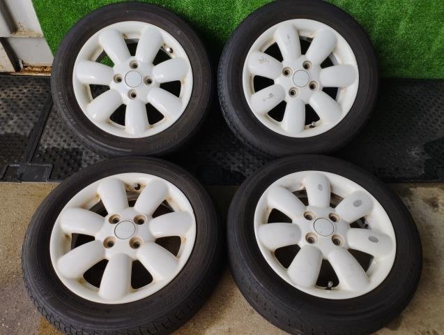 SUZUKI純正 ホイール ラパン 14×4.5J＋45 PCD100/4H 白色 タイヤ