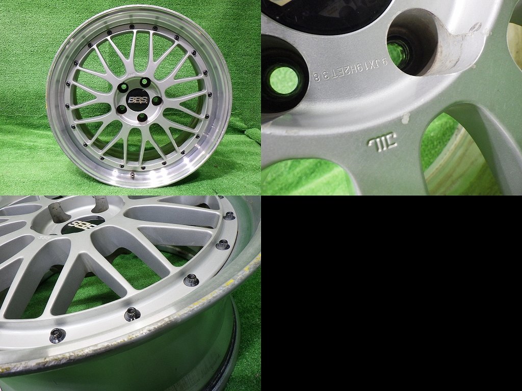中古 19インチ 19×9J 10J 5穴 BBS LM118 LM119 社外 アルミホイール 4