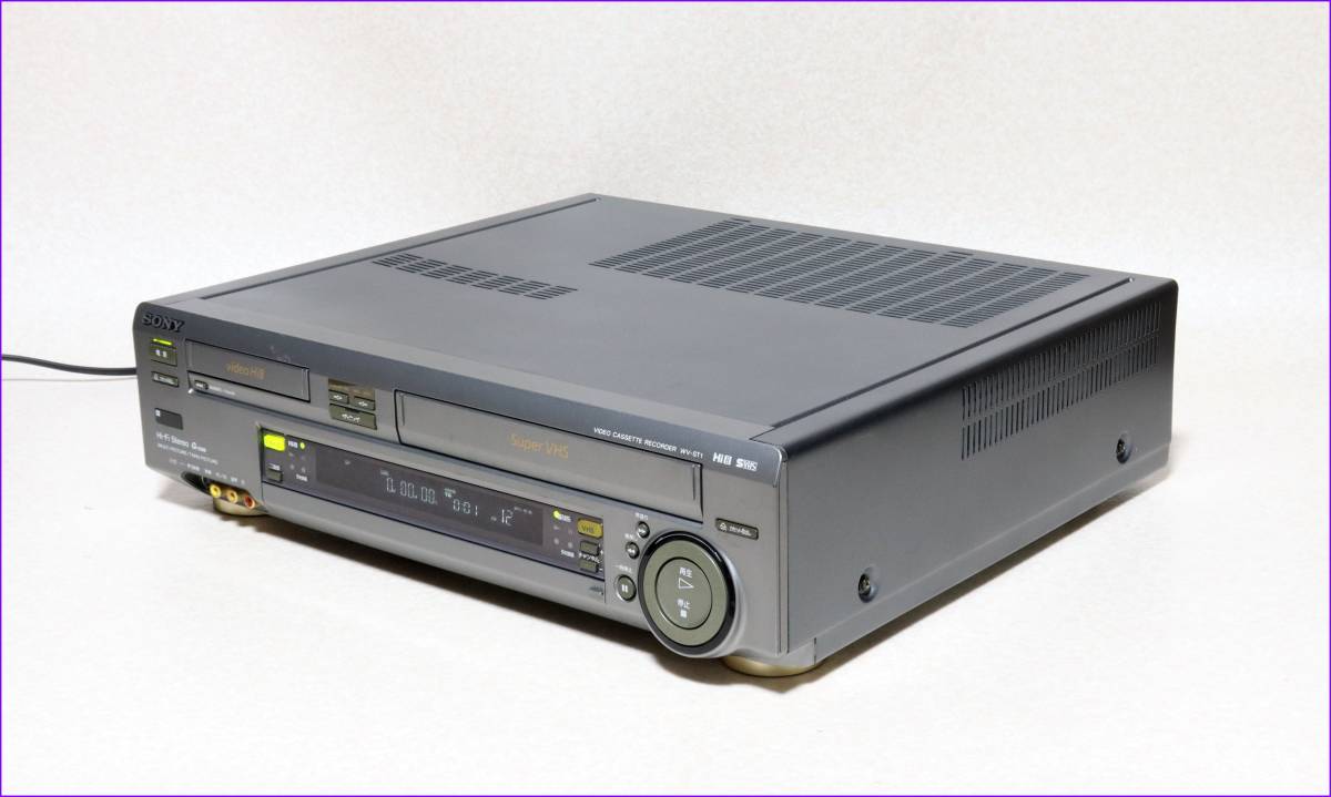 SONY Hi8/S-VHS Wデッキ 【 WV-ST1 】 CD版説保証付完動品