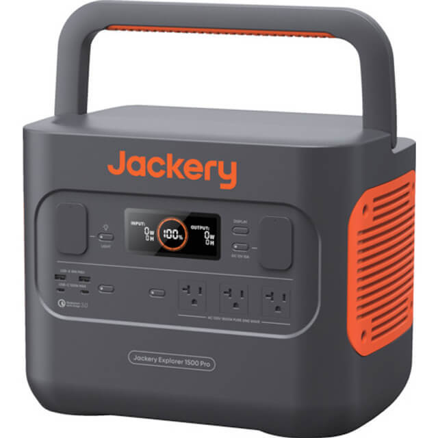 新品未開封 Jackery ジャクリ ポータブル電源 1500Pro JE-1500B ブラック/オレンジ アウトドア 防災