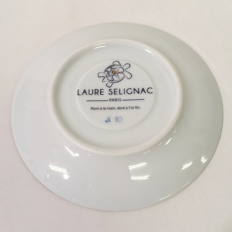 13306】 Laure Selignac ロールセリニャック ホワイト シンプル 花柄