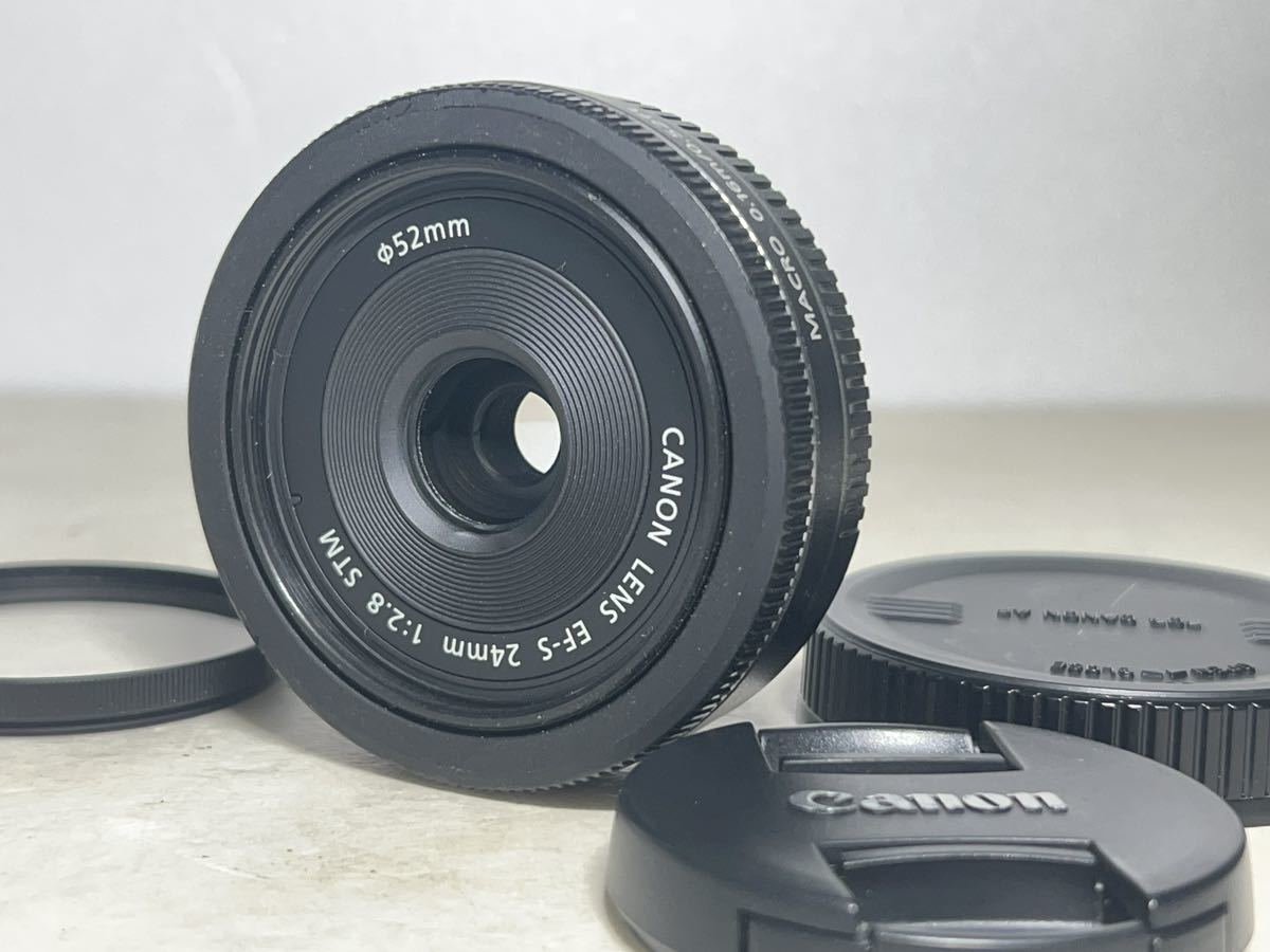 ◇美品◇Canon キヤノン EF-S 24mm F2.8 STM 単焦点 広角レンズ 即決 