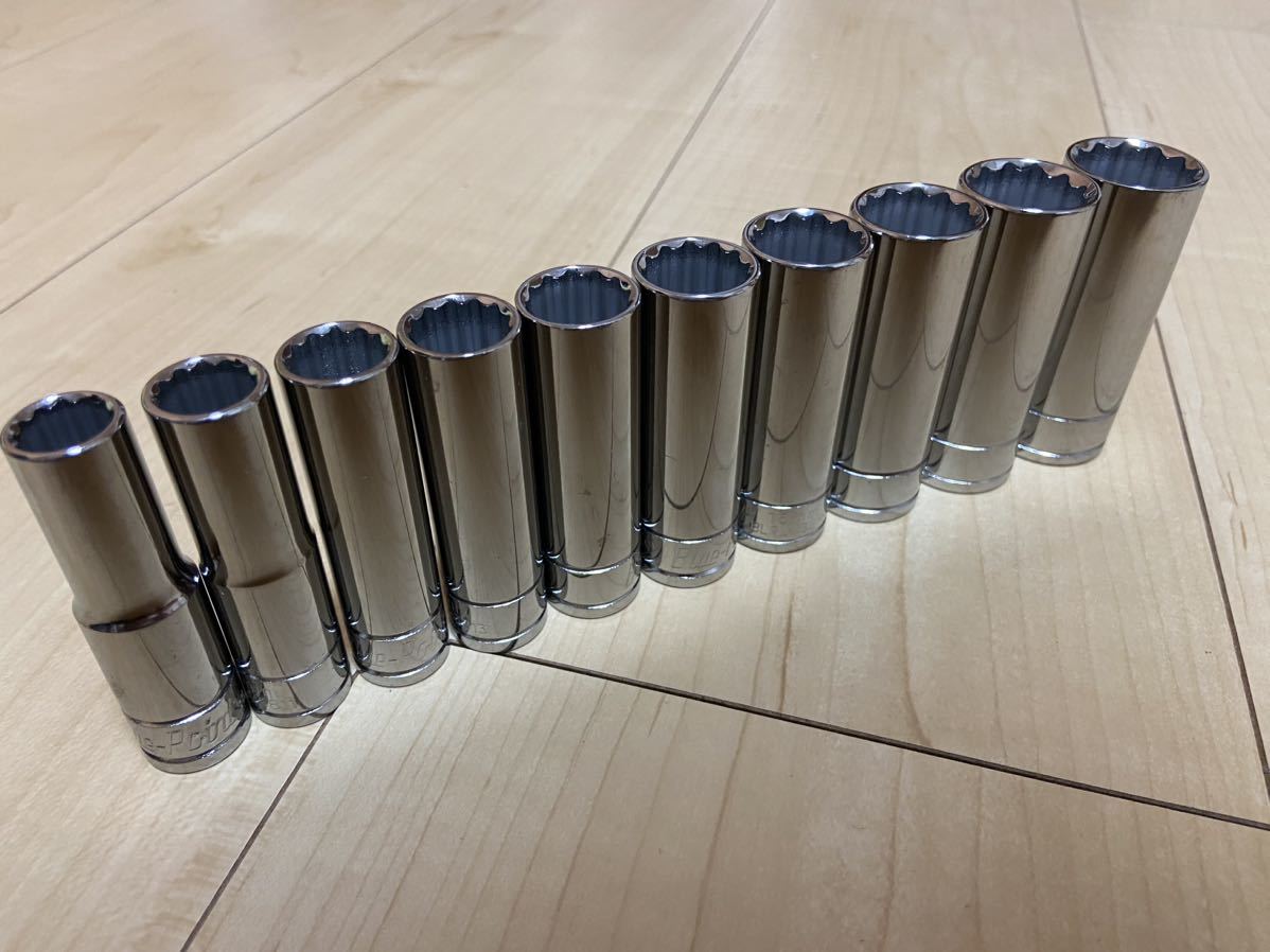 スナップオン snap-on ブルーポイント ディープソケットセット3/8 12
