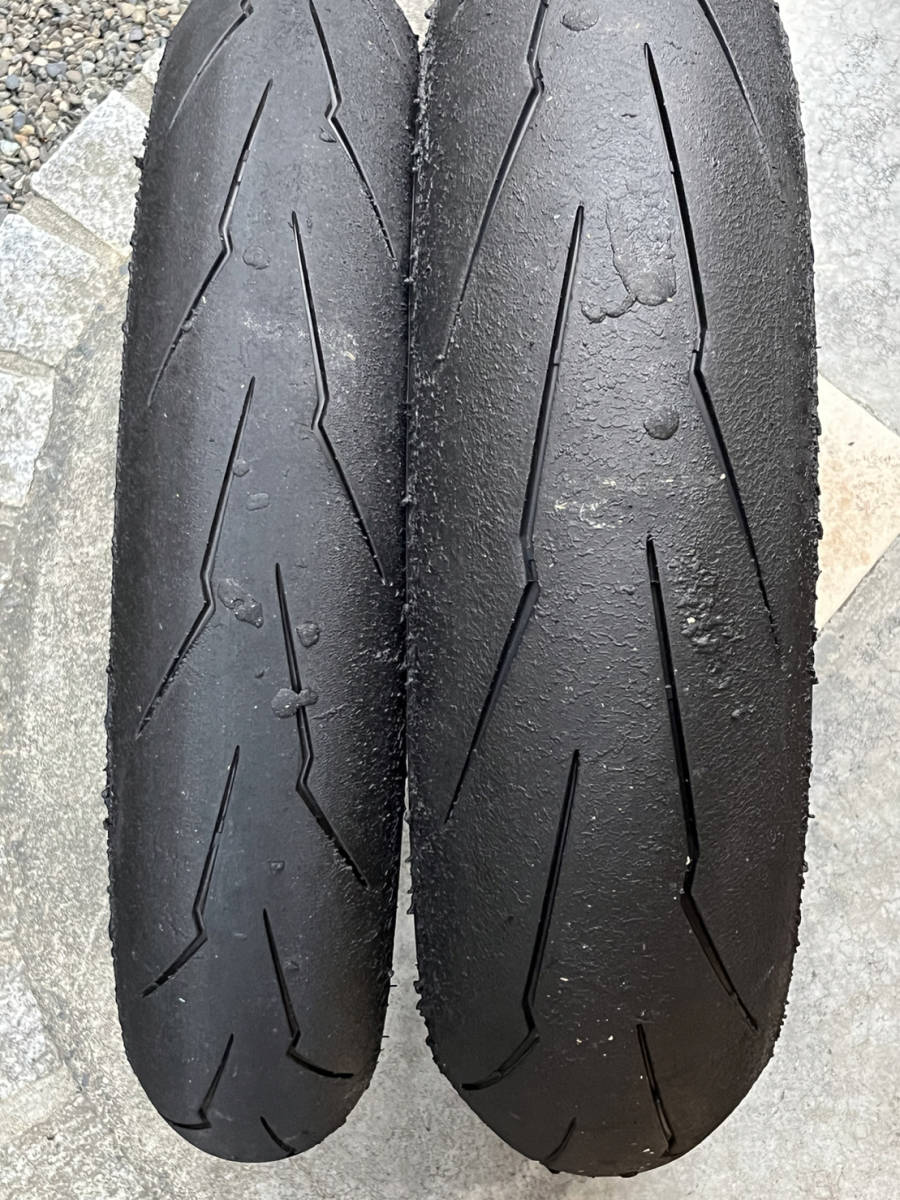 ピレリディアブロ スーパーコルサV3 中古タイヤ前後セット110/70ZR17
