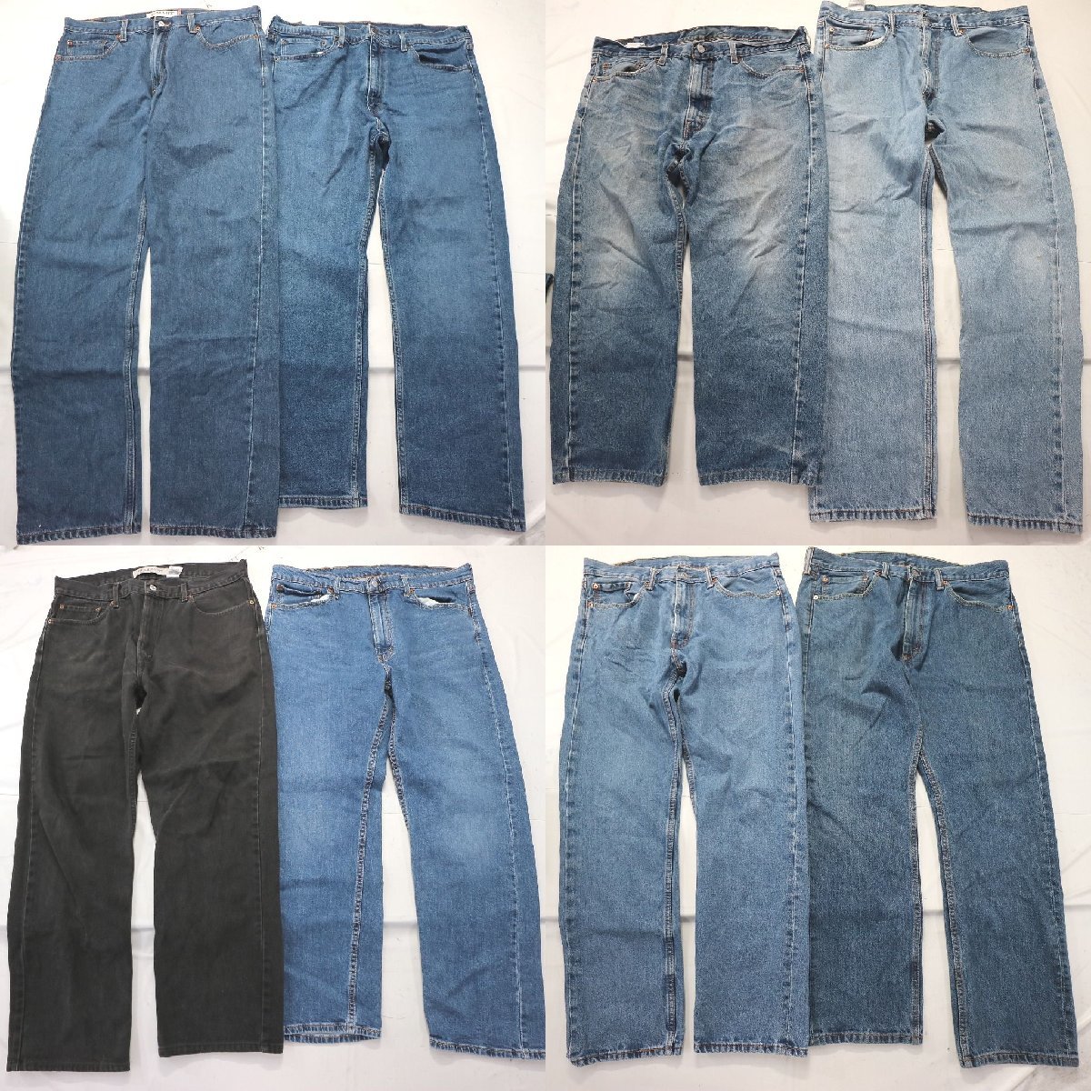 ◎リーバイス 505 set ブルー ブラックデニム 裾上げ 他 (メンズ38/36