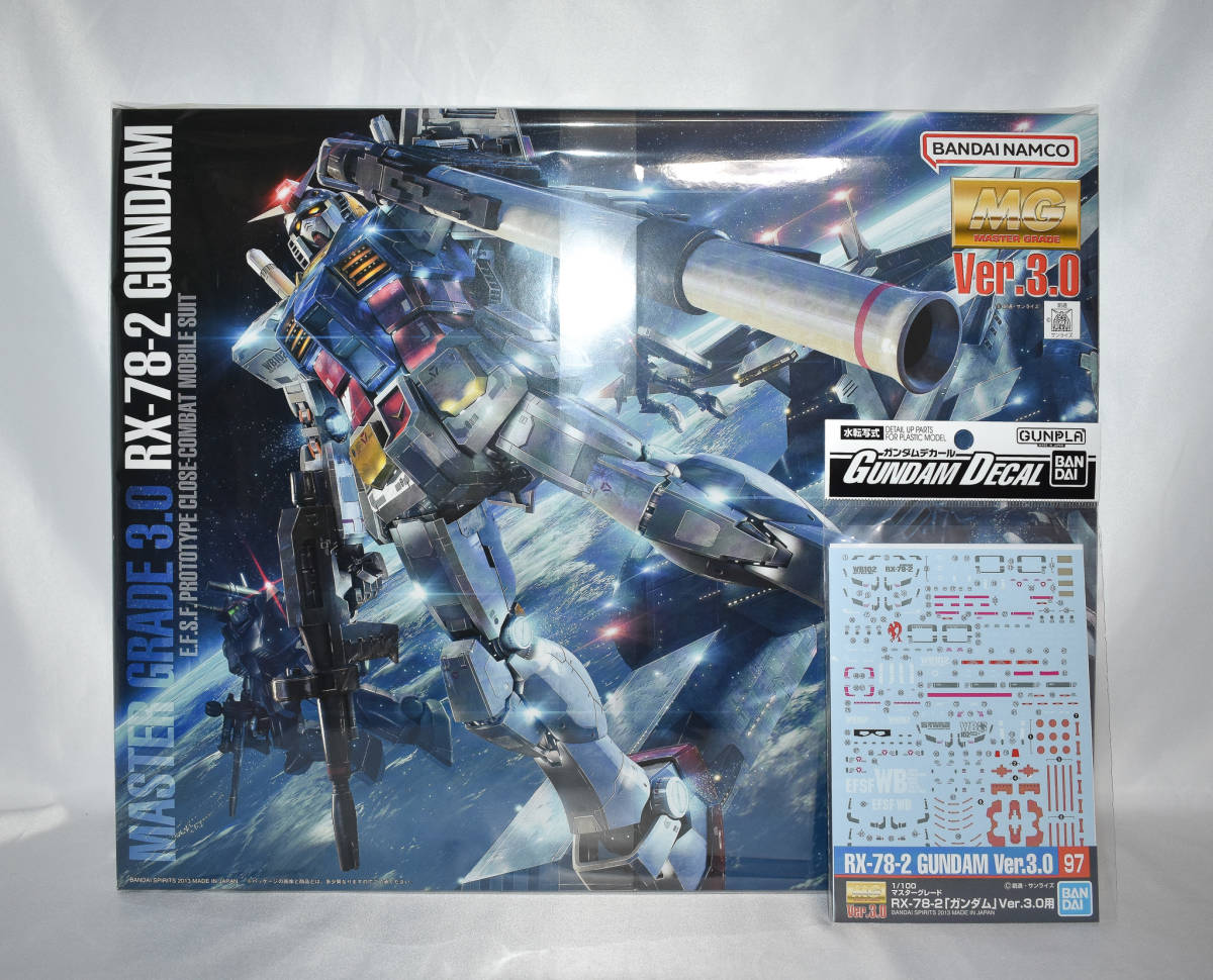 【未組立】 MG ガンダム RX-78-2 Ver.3.0 プラモデル デカールセット ガンプラ マスターグレード