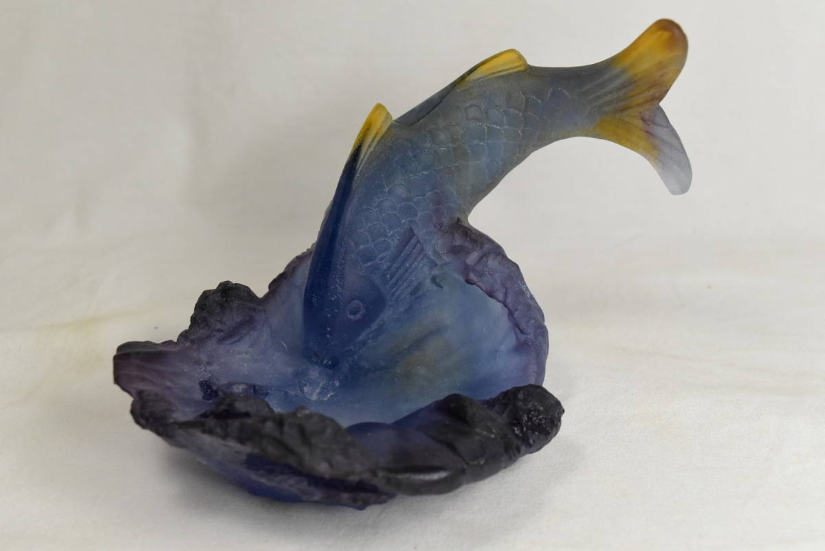 Daum ドーム フランス ガラス 魚のトレー Daum ドーム Fish フランス