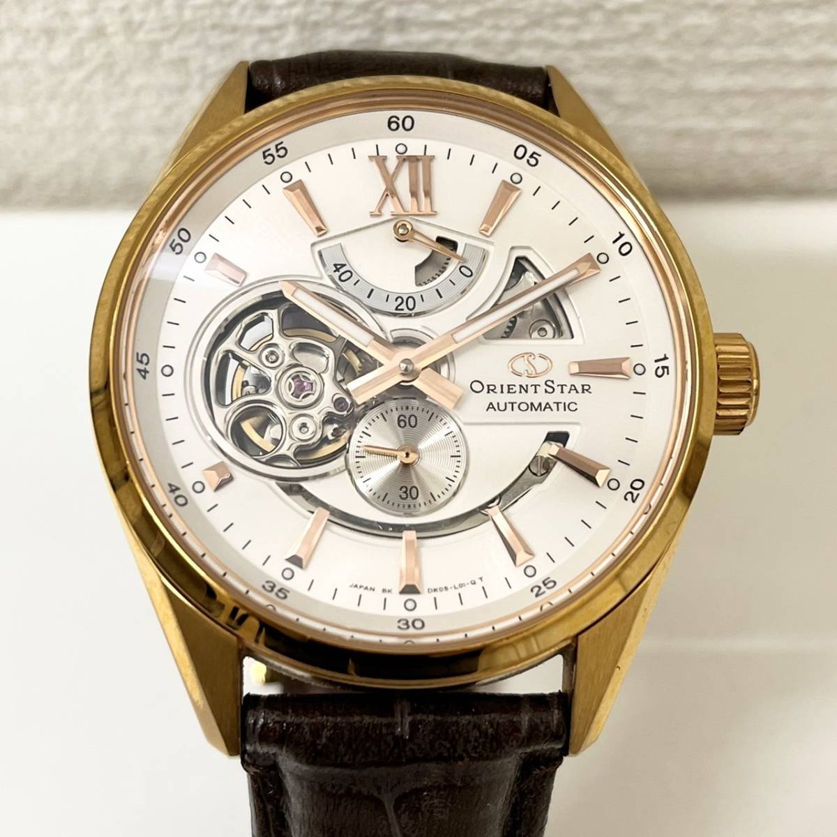 DOM-397】ORIENT オリエントスター 腕時計 稼働品 自動巻き AT 裏 