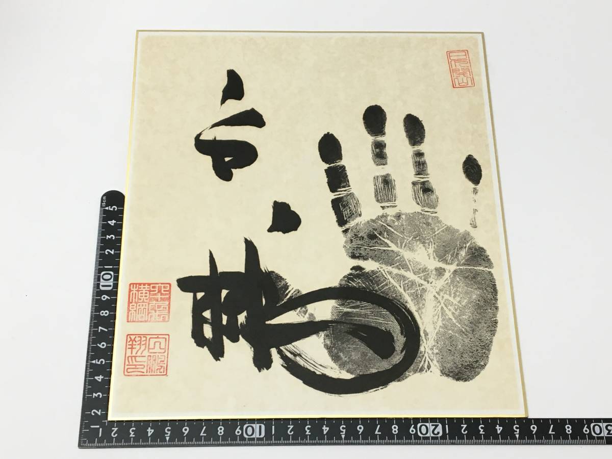白鵬 直筆サイン手形色紙 【公式通販】