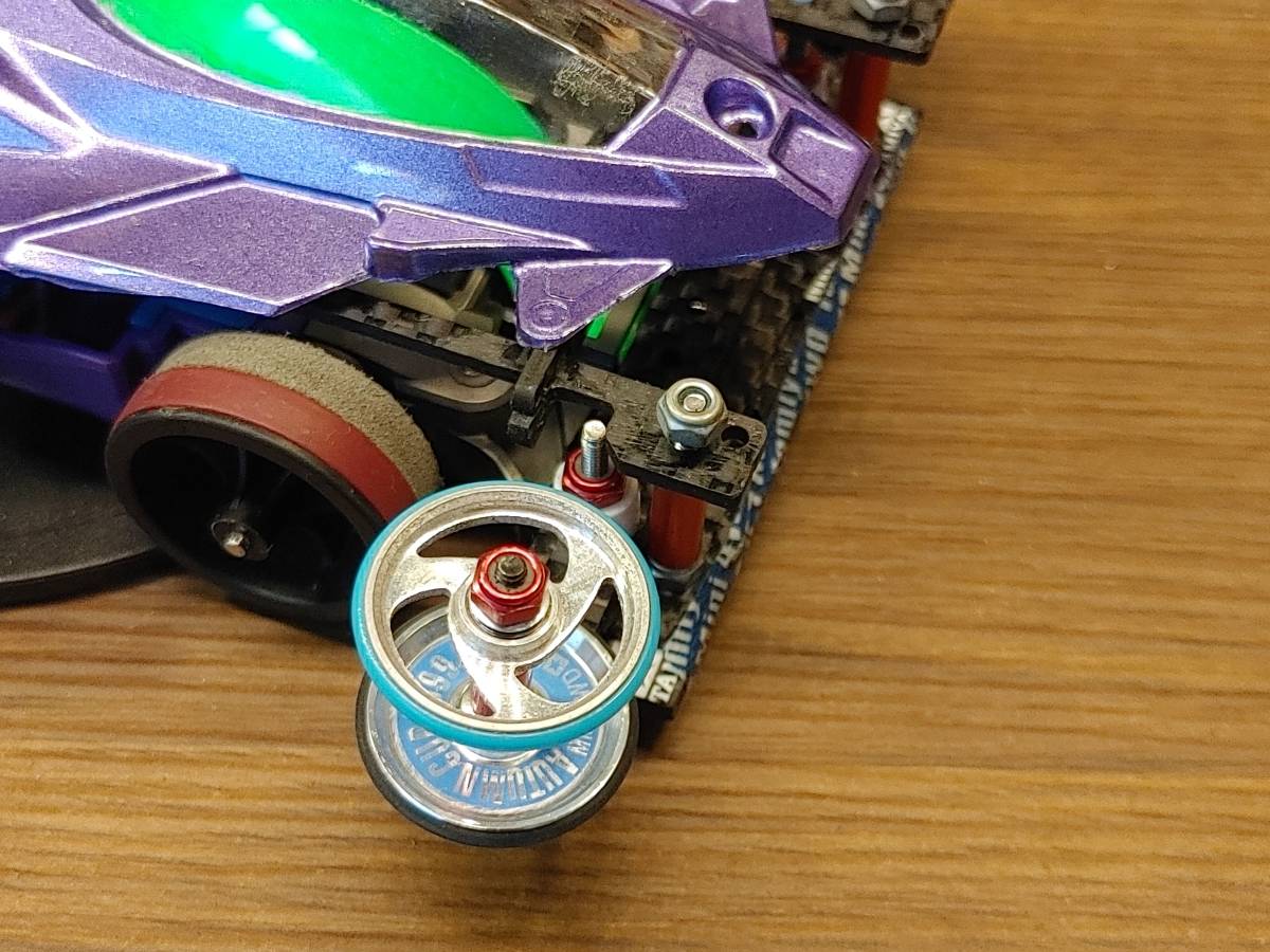 ミニ四駆 完成品 MSフレキ 段上げ 2軸ATスラダン ローフリ ペラ 