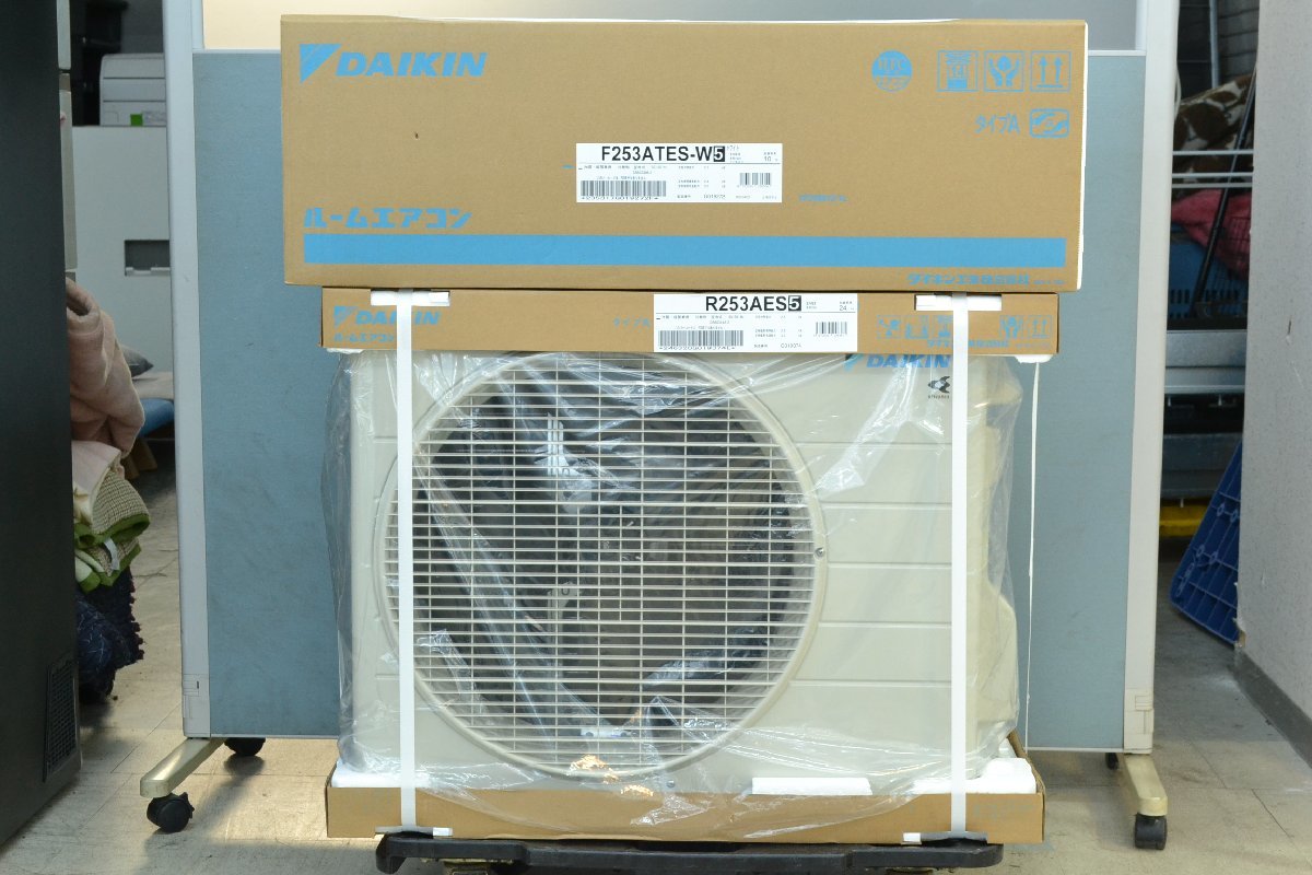 赤字超特価，人気 k479 品 DAIKIN ダイキン ルームエアコン 2.5w 8畳用 2023年モデル 室内機 F253ATES-W 室外機 R253AES 100V(12畳未満)｜売買されたオークション情報、yahooの商品情報をアーカイブ公開 - オークファン 12畳未満
