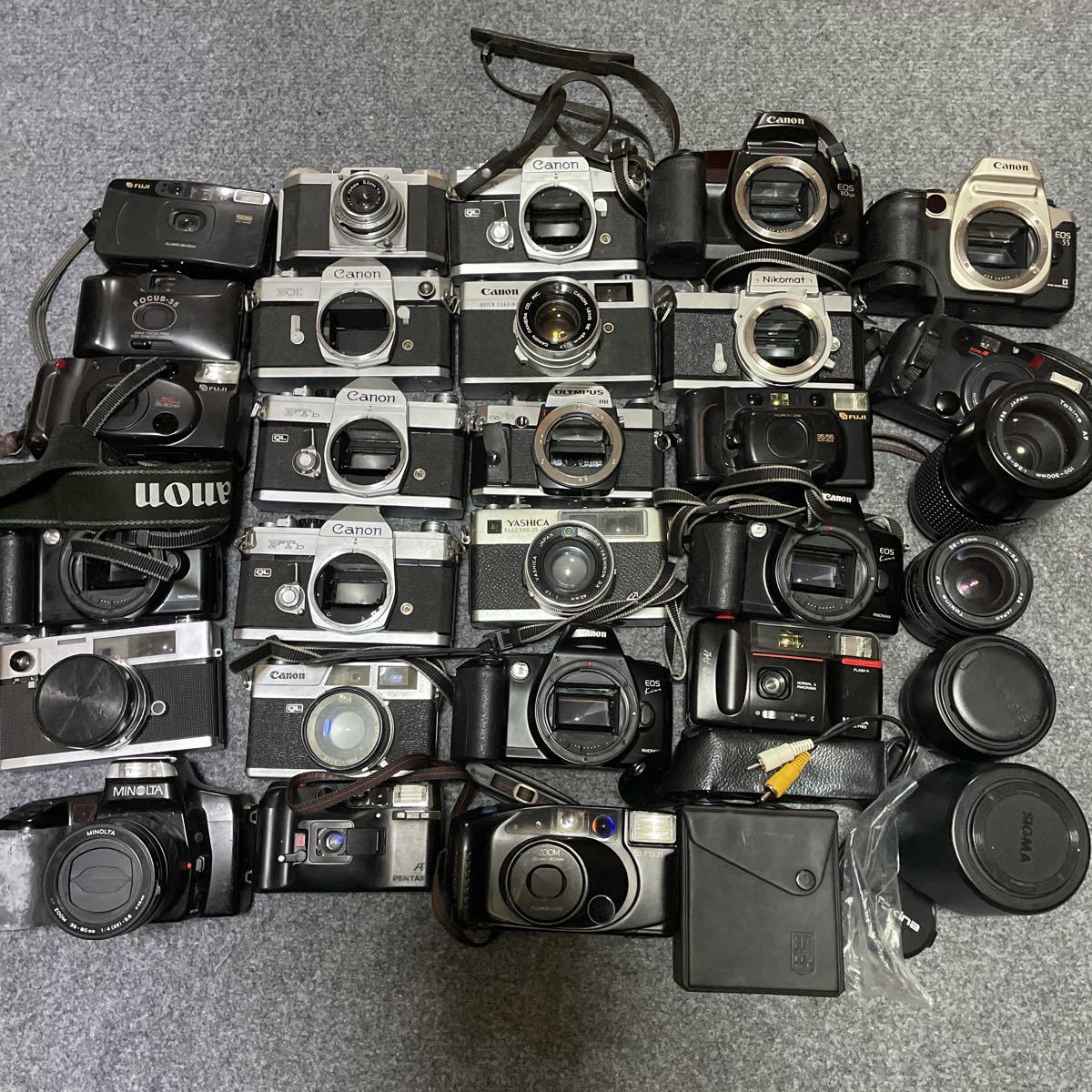 ☆ジャンク☆まとめ フィルムカメラ 大量 まとめ CANON YASHICA FUJI