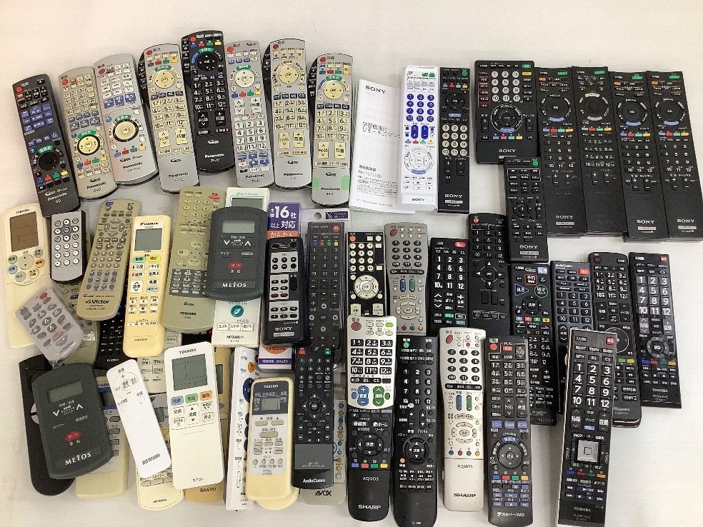 リモコン大量まとめ SONY Panasonic 他 テレビ エアコン オーディオ用 他 ACBF ジャンク品