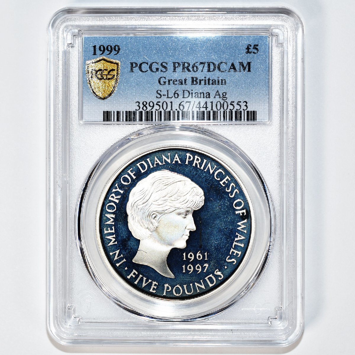 1円 [ PCGS鑑定 PR67 DEEP CAMEO ] 1999年 英国 イギリス ロイヤルミント ダイアナ妃 追悼